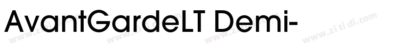 AvantGardeLT Demi字体转换